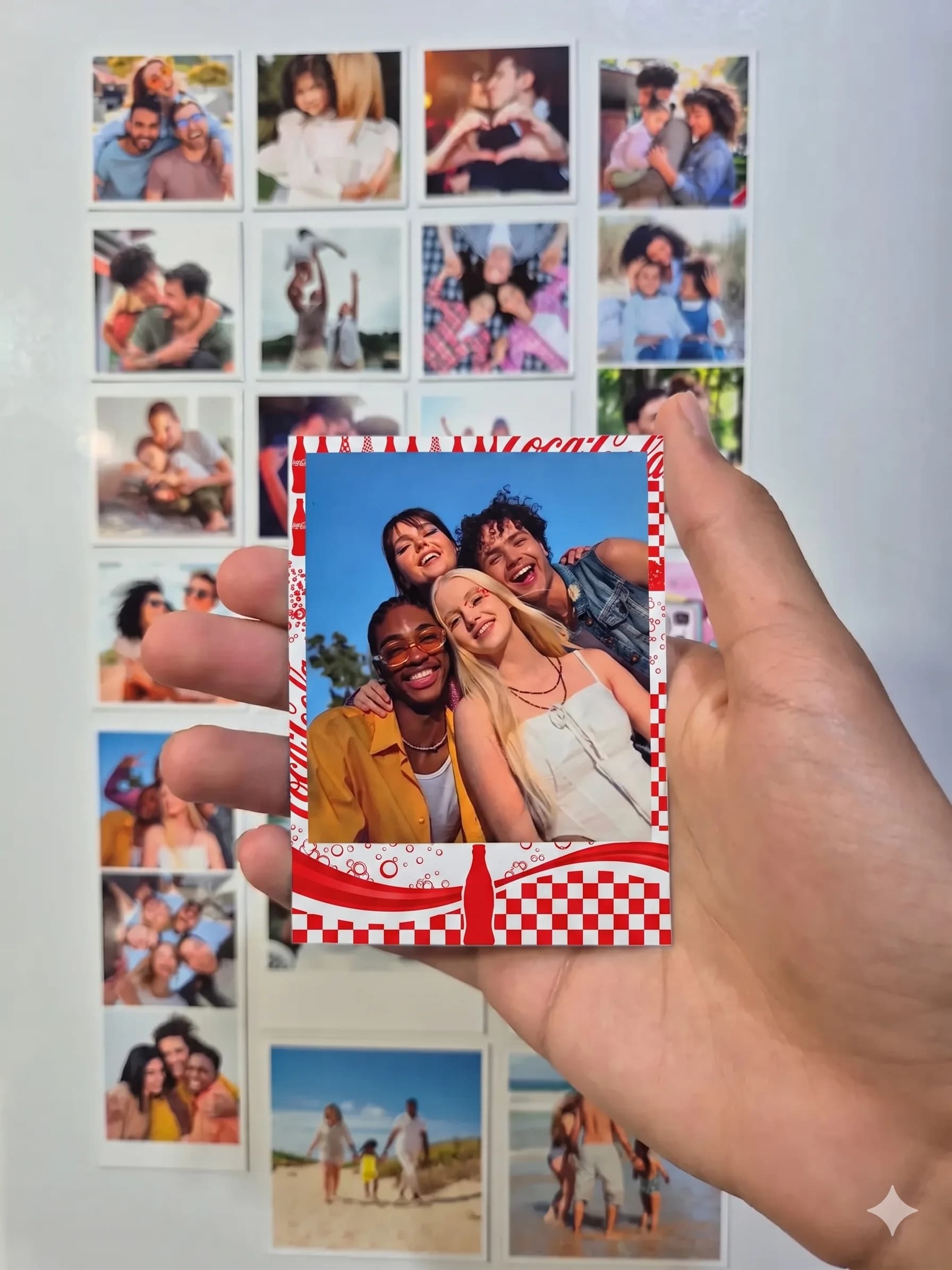 Ímã Polaroid com borda Personalizada