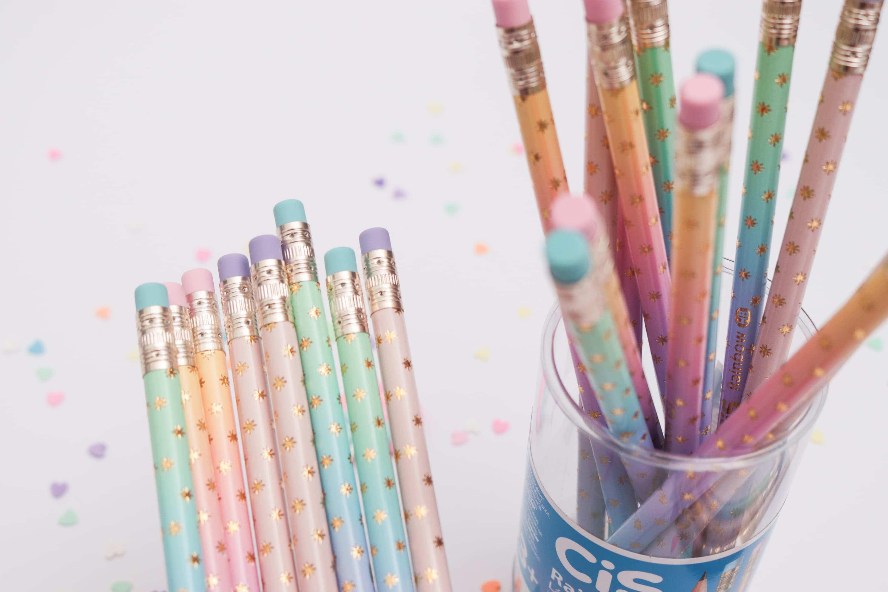 Lápis CIS Rainbow detalhes metalizados  2