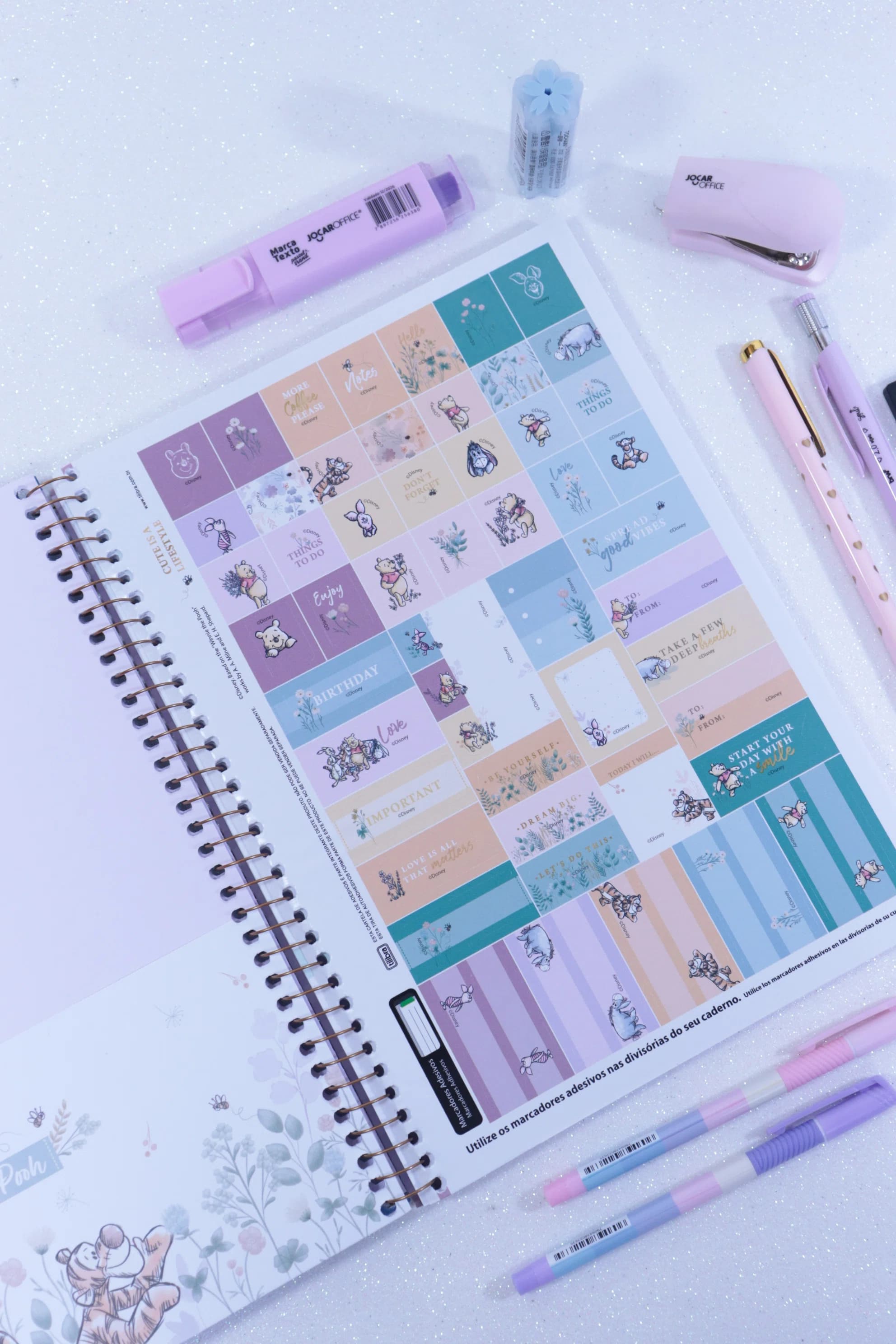 Caderno TILIBRA POOH 1 Matéria - Opção 2 3