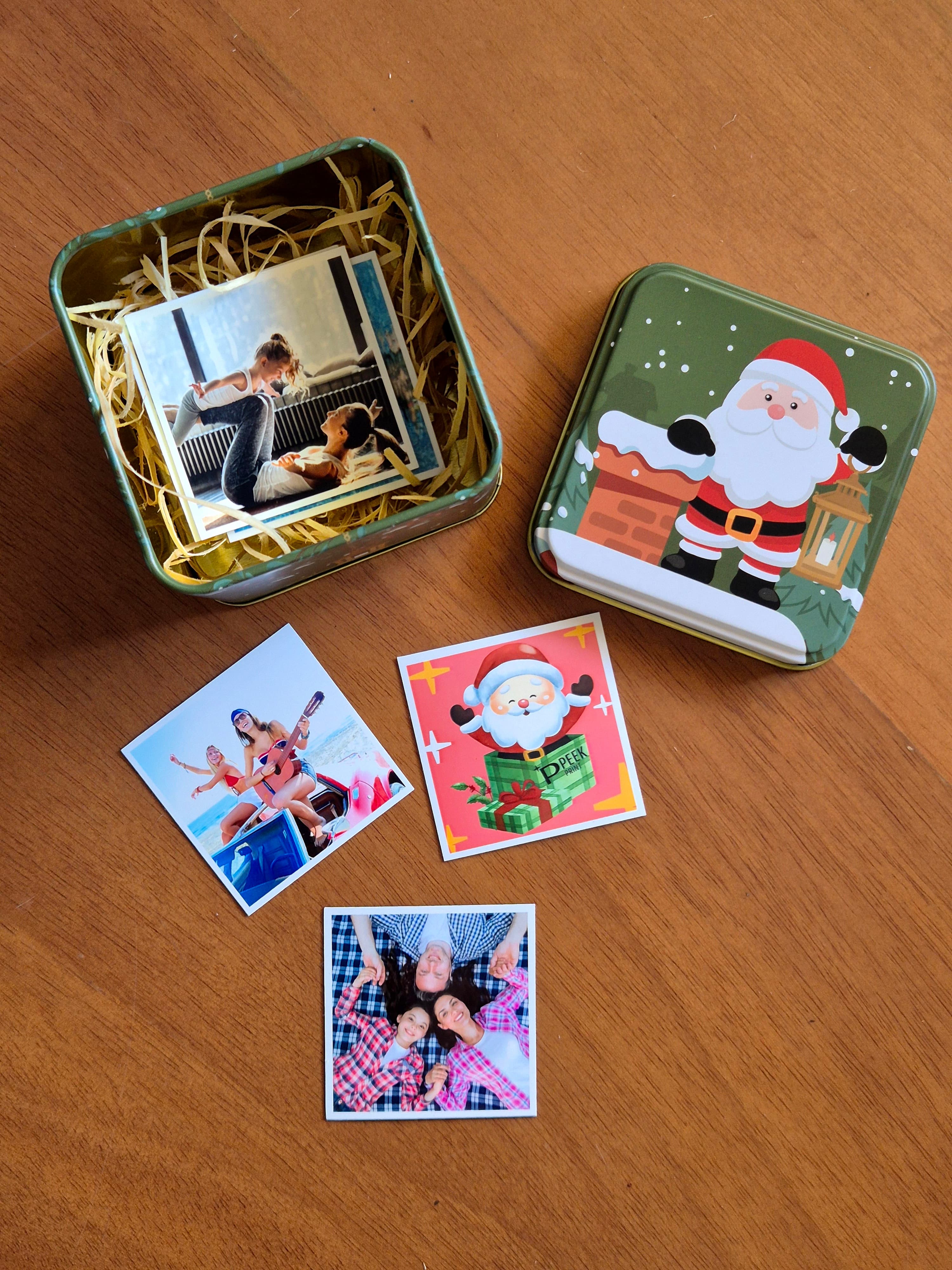 Lata Natal com 18 imãs 5x5cm - OPÇÃO 2 2