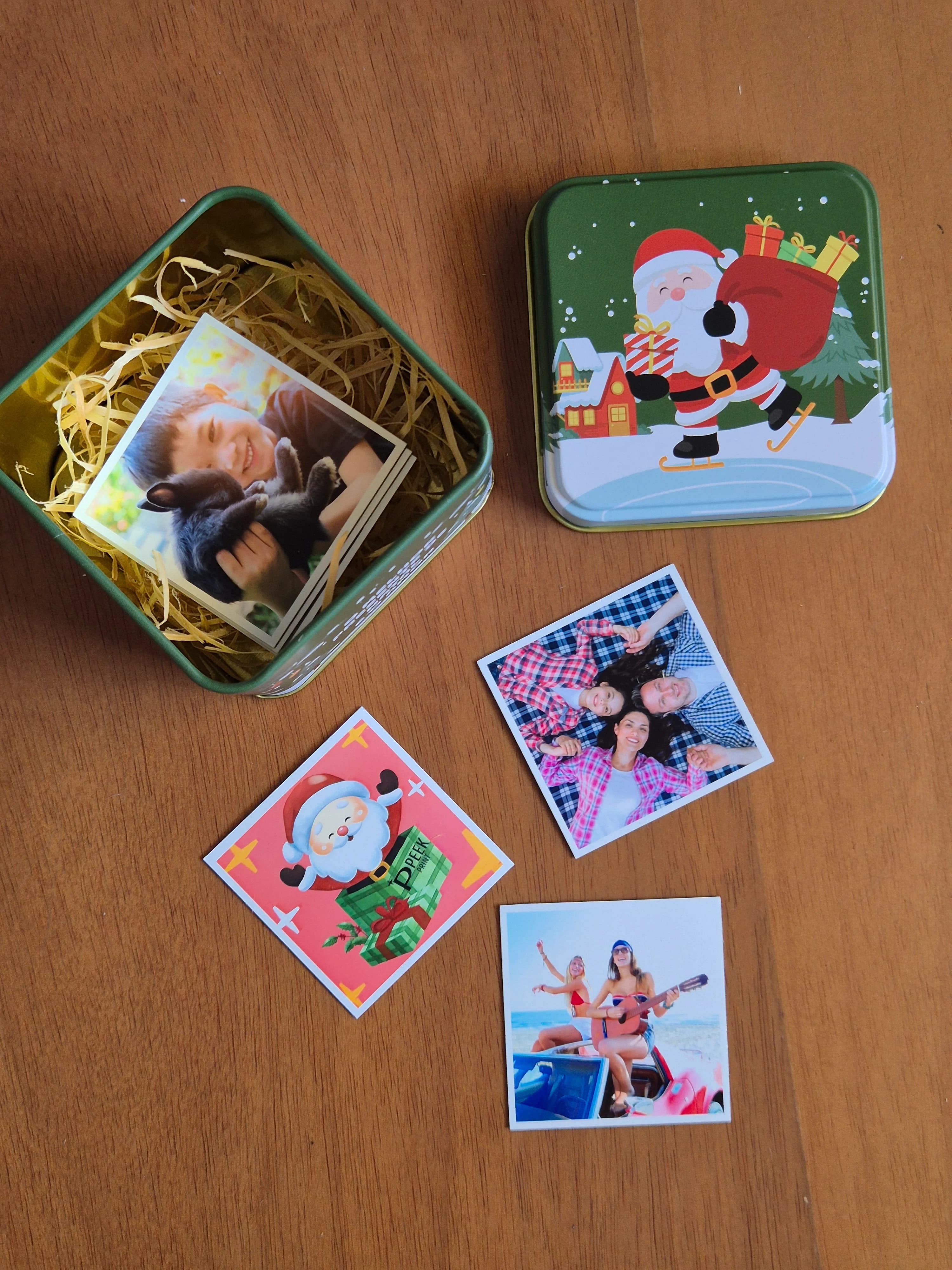 Lata Natal com 18 imãs 5x5cm - OPÇÃO 3 3