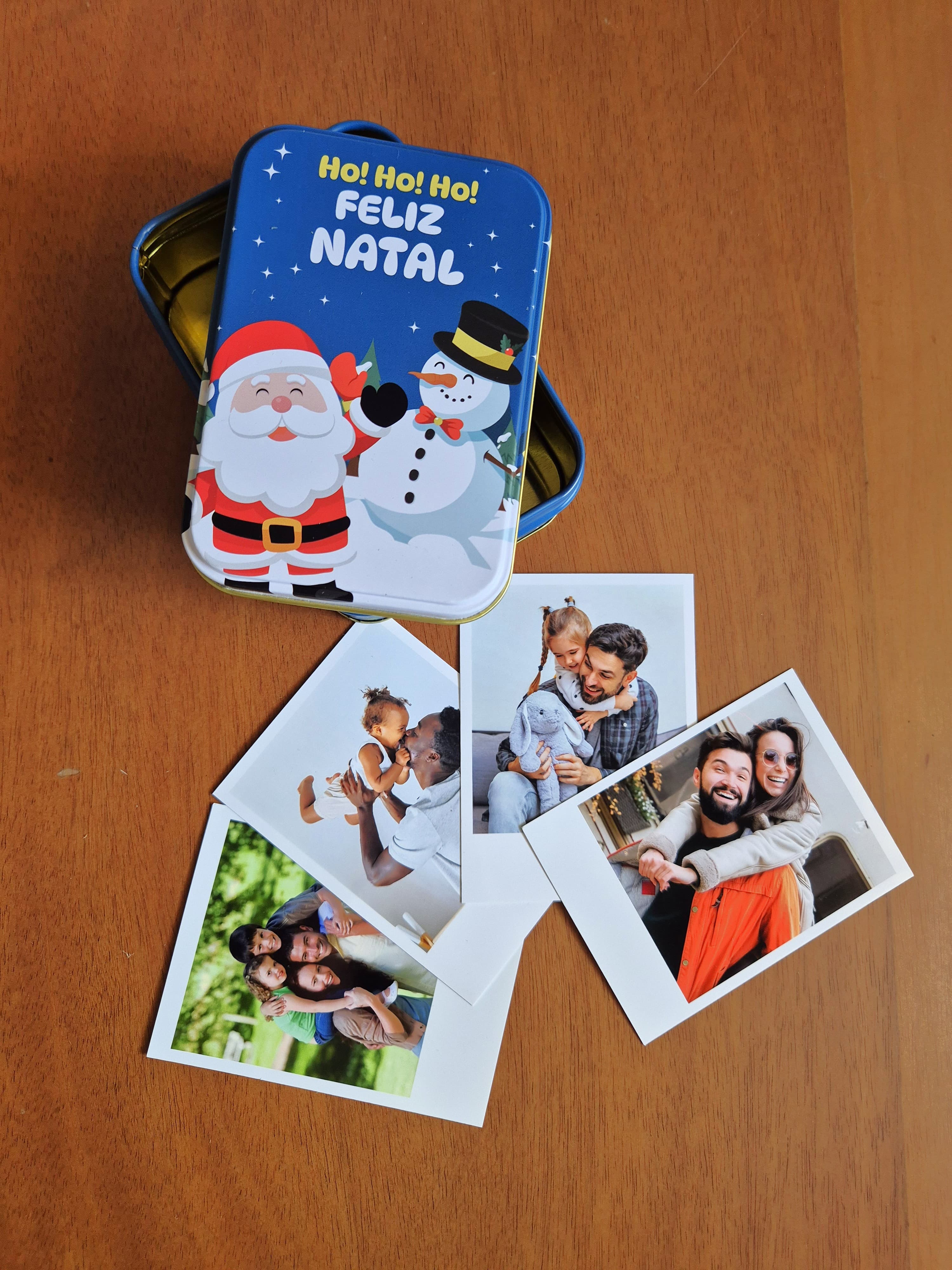 Lata Natal com 10 fotos Polaroid - OPÇÃO 1 3